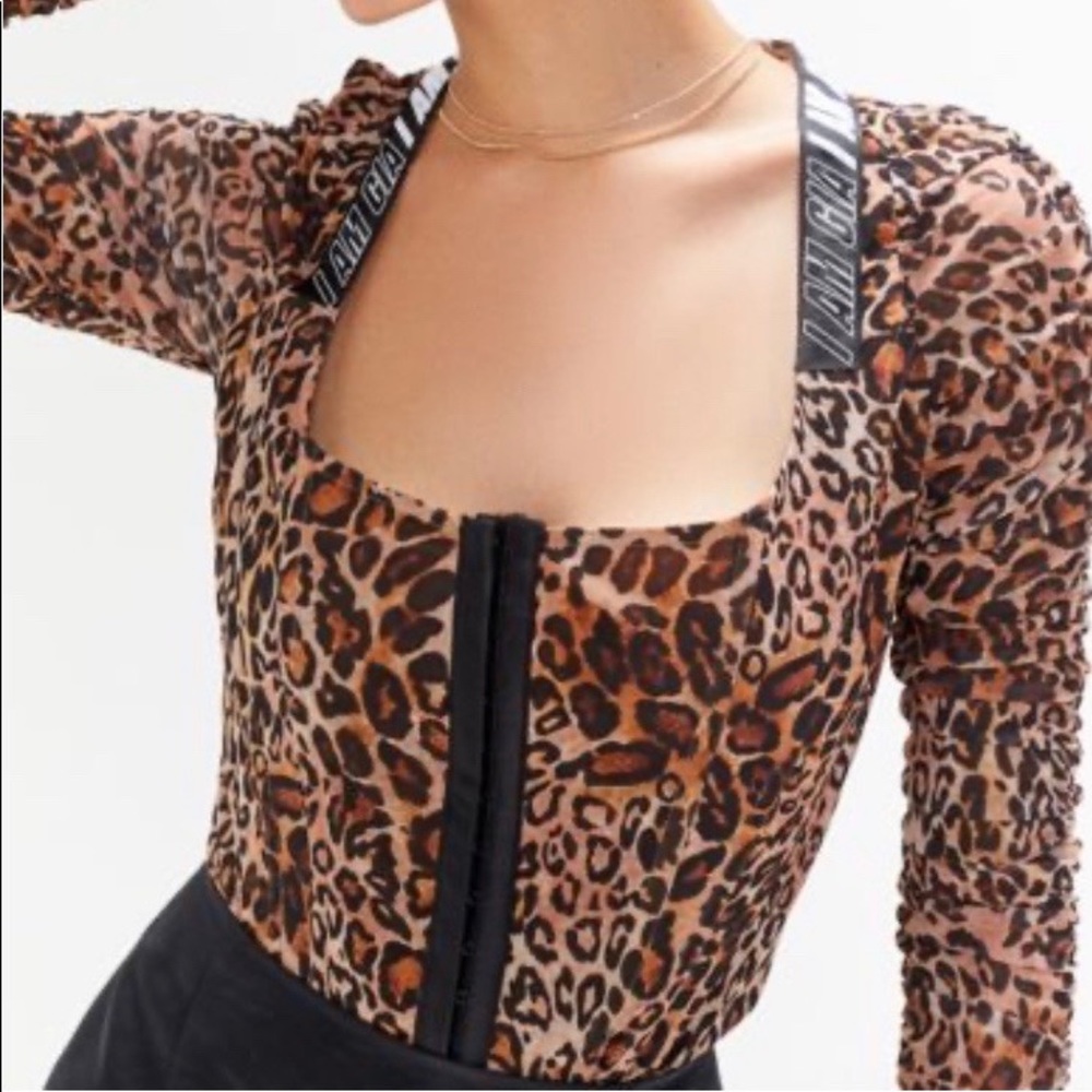 🤎🖤I.AM.GIA cheetah corset top 🤎🖤